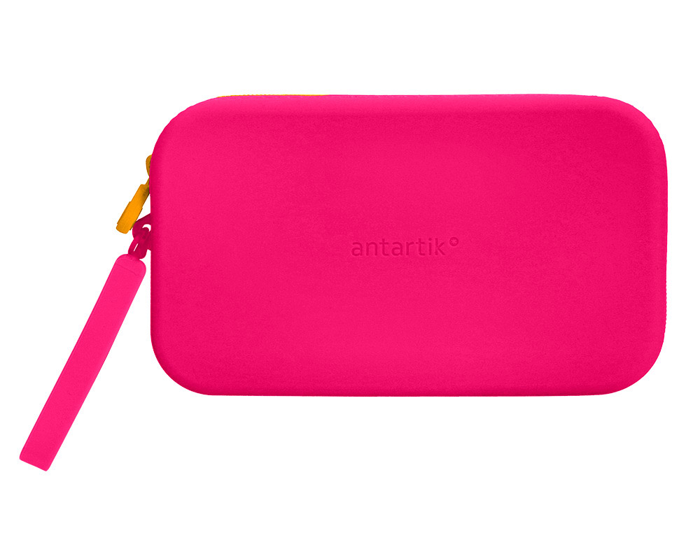 ESTUCHE PORTATODO ANTARTIK TROPICAL DIVE SILICONA SOFT RECTANGULAR 190X120X25 MM ROSA FUCSIA