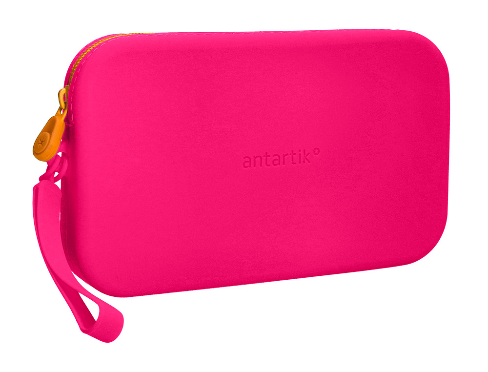 ESTUCHE PORTATODO ANTARTIK TROPICAL DIVE SILICONA SOFT RECTANGULAR 190X120X25 MM ROSA FUCSIA