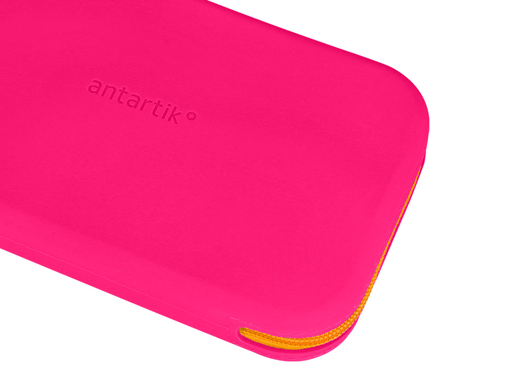 ESTUCHE PORTATODO ANTARTIK TROPICAL DIVE SILICONA SOFT RECTANGULAR 190X120X25 MM ROSA FUCSIA