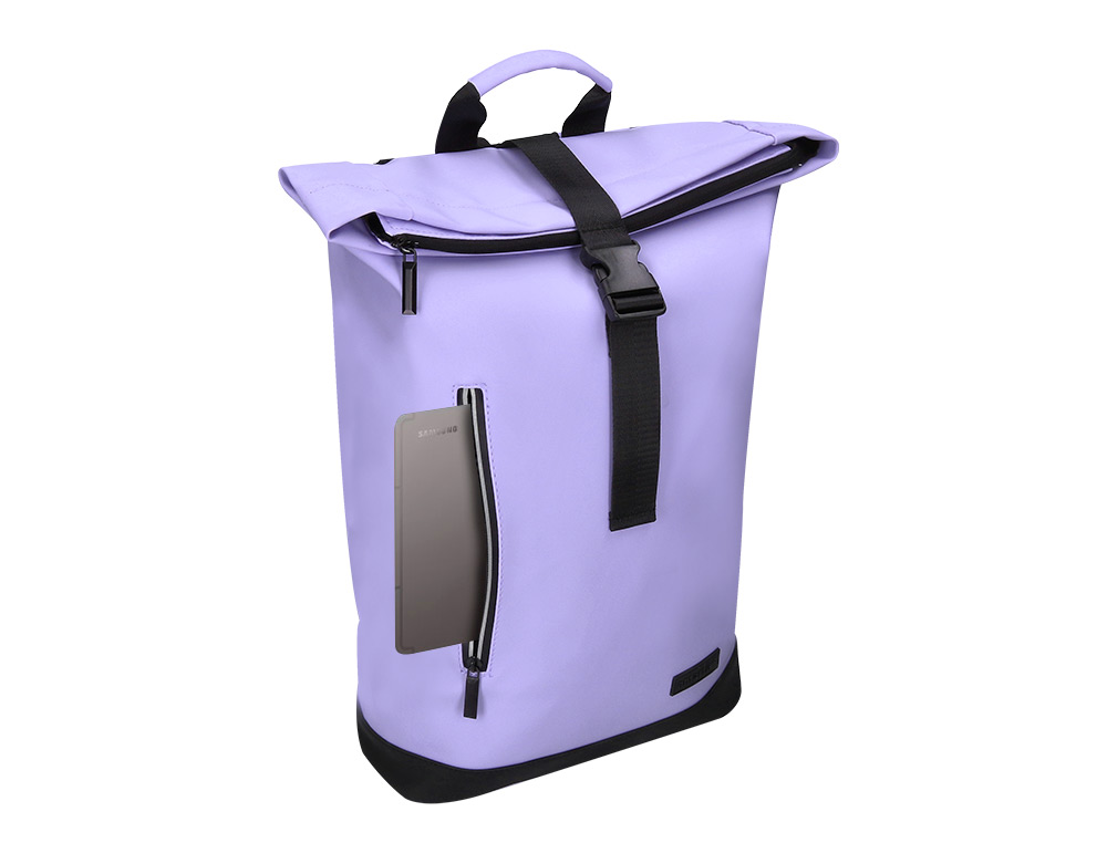 MOCHILA ANTARTIK ROLL PACK WATERPROOF ENROLLABLE GRAN CAPACIDAD COLOR LAVANDA 480X130X280MM
