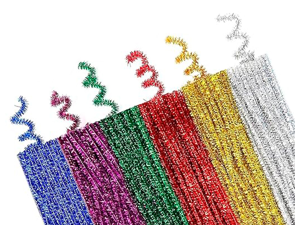 LIMPIAPIPAS DE CHENILLA LIDERPAPEL 30 CM COLORES BRILLANTES SURTIDOS BOLSA DE 100 UNIDADES