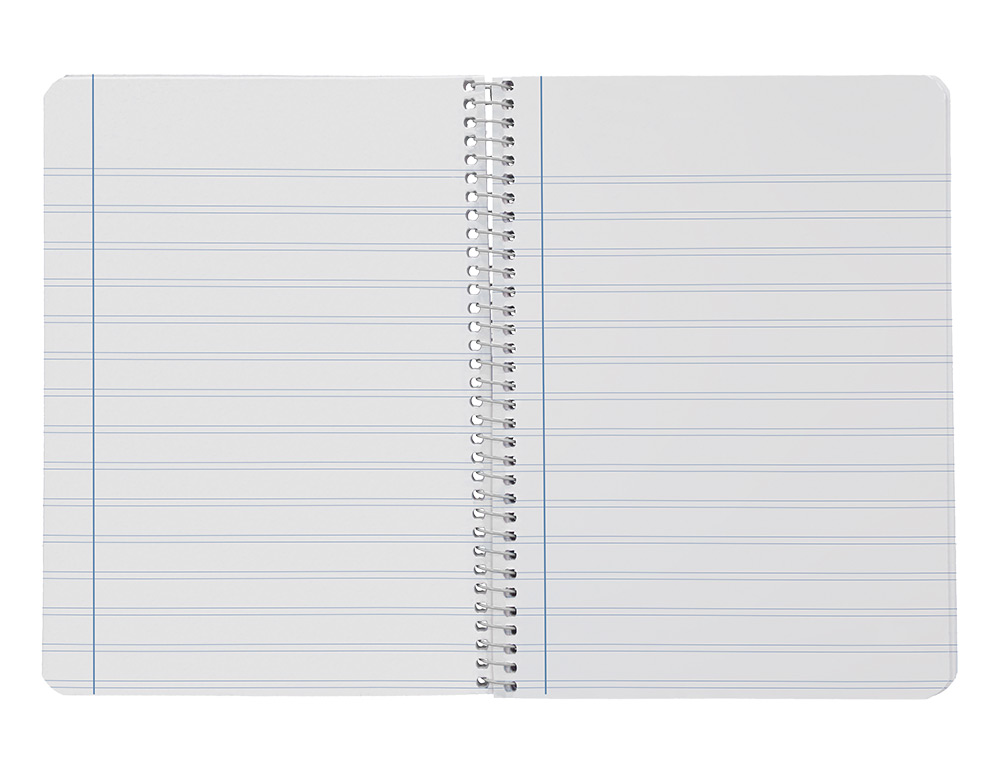 CUADERNO ESPIRAL LIDERPAPEL A5 SMART TAPA BLANDA 80H 75GR PAUTA 2,5MM CON MARGEN COLORES SURTIDOS