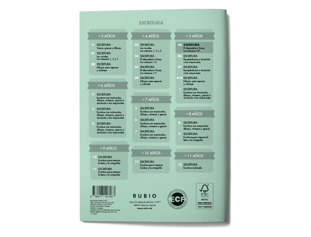 CUADERNO RUBIO CALIGRAFIA N 05