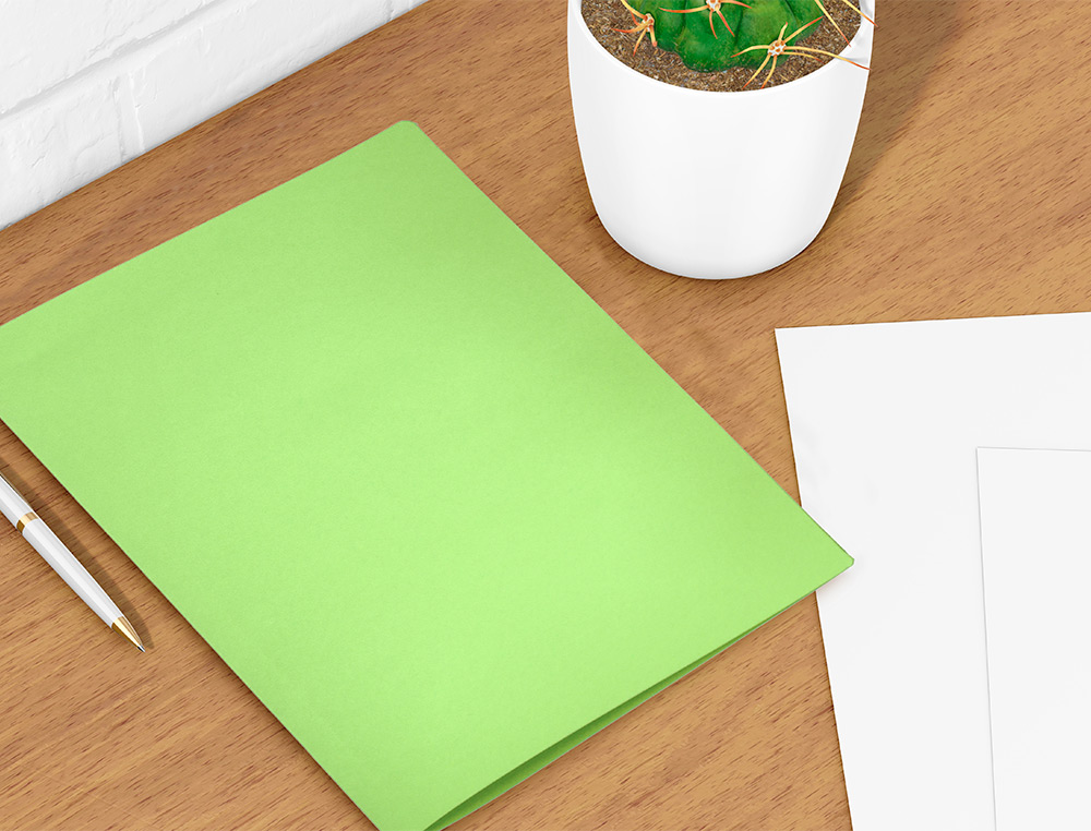 SUBCARPETA LIDERPAPEL DIN A4 VERDE INTENSO 180G/M2