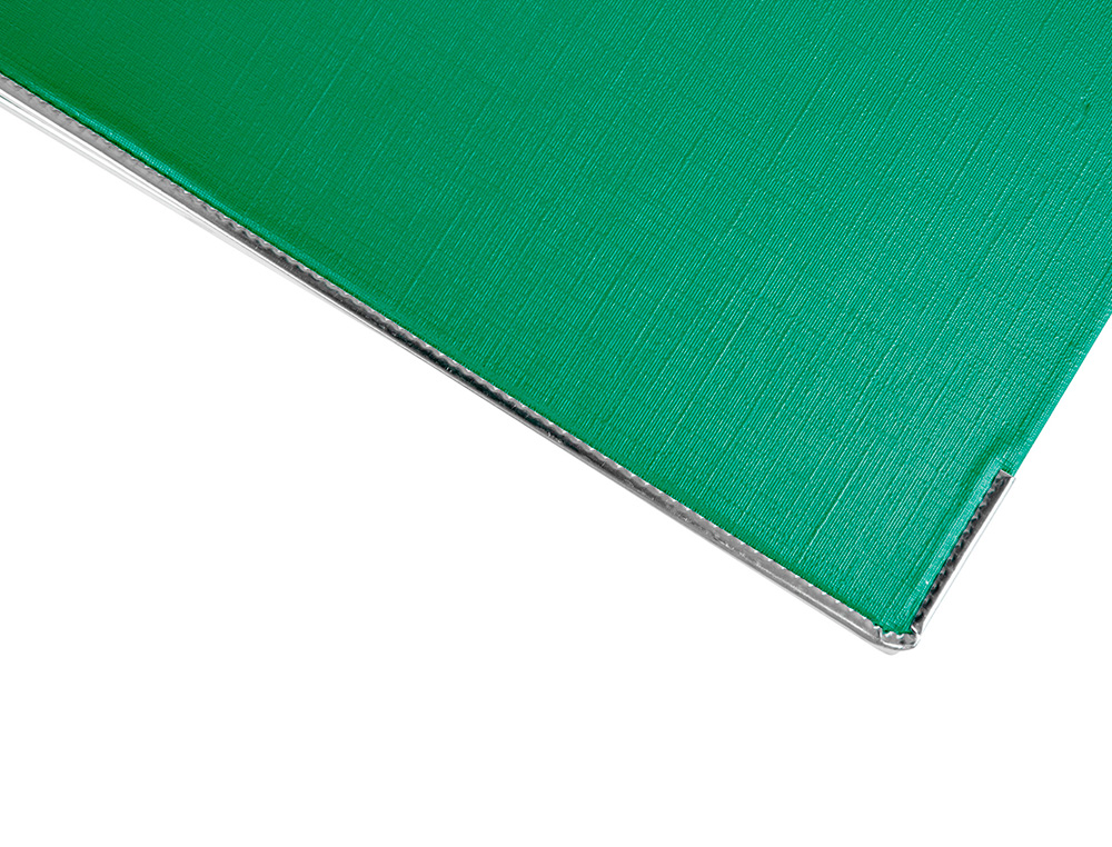 ARCHIVADOR DE PALANCA LIDERPAPEL A4 DOCUMENTA FORRADO PVC CON RADO LOMO 75MM VERDE COMPRESOR METALICO