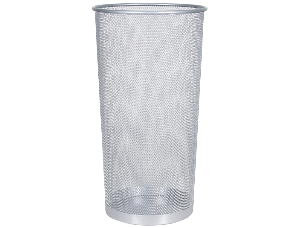 PARAGUERO METALICO Q-CONNECT KF00828 REJILLA PLATA 26,5 DIAMETRO X 50 CM
