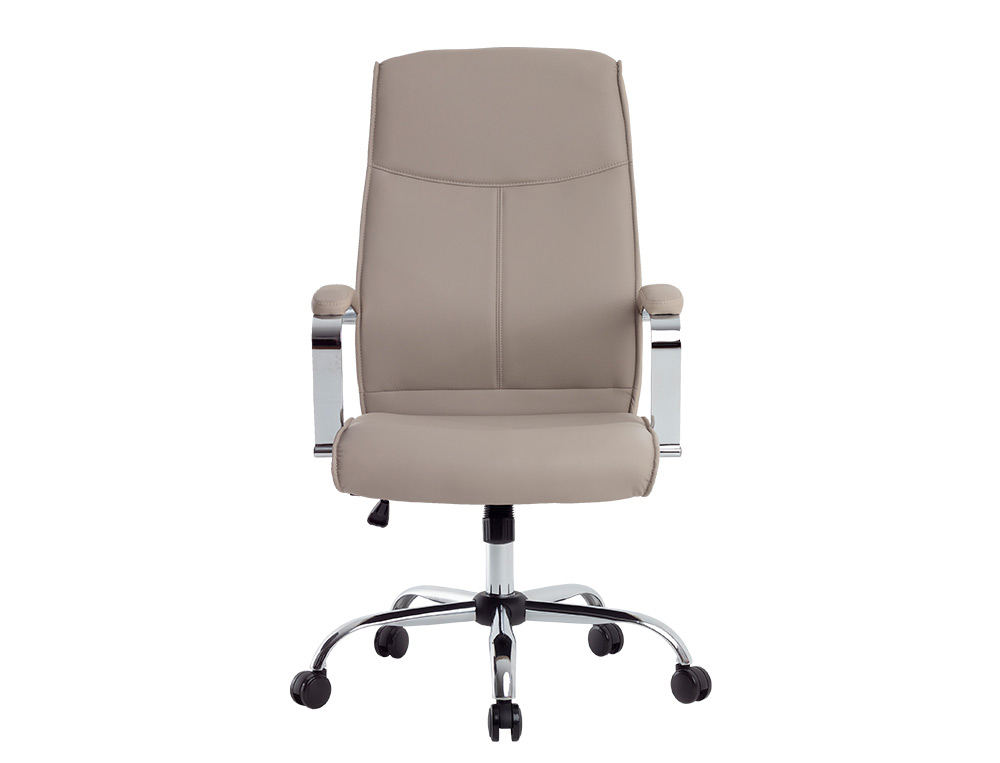 SILLA Q-CONNECT DIRECCION MODE NA SIMIL PIEL BASE METALICA ALT MAX 1220 ANC 510 PROF 490 MM RUEDAS PREMIUM COLOR GRIS