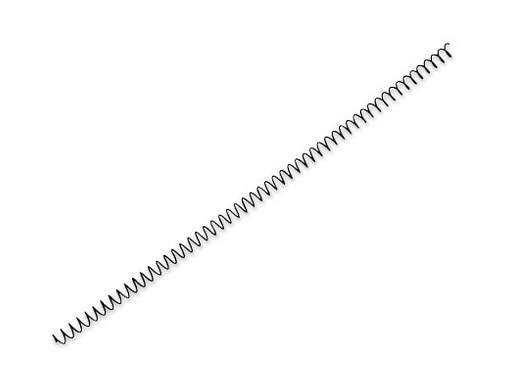 ESPIRAL METALICO YOSAN NEGRO PASO 64 5:1 12 MM CALIBRE 1,00 MM