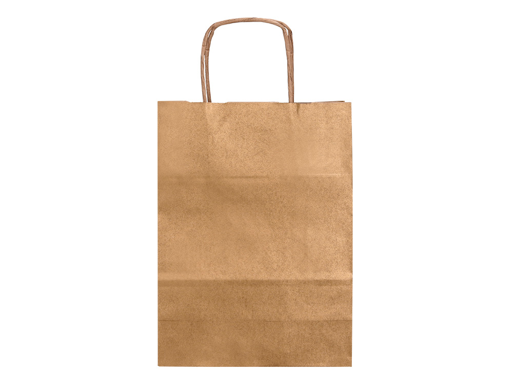 BOLSA KRAFT Q-CONNECT NATURAL ASA RETORCIDA 270X120X360 MM