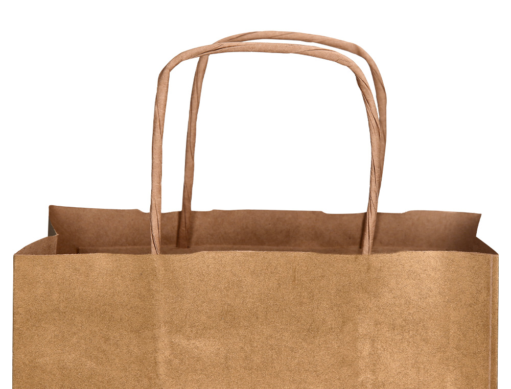 BOLSA KRAFT Q-CONNECT NATURAL ASA RETORCIDA 270X120X360 MM