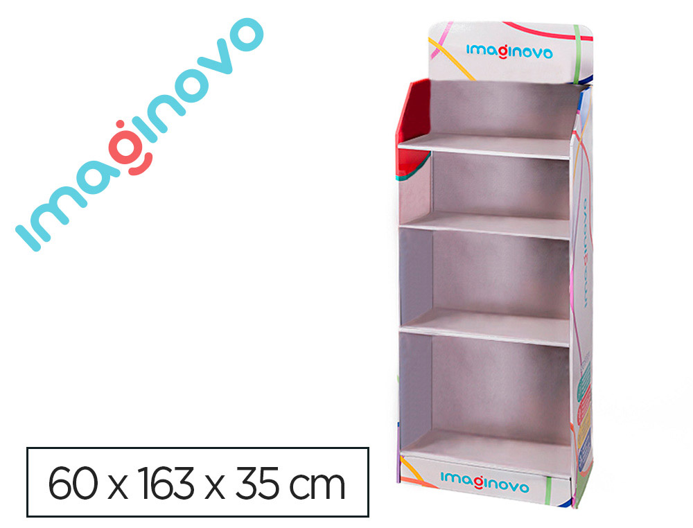 EXPOSITOR IMAGINOVO JUEGOS INFANTILES DE SUELO CARTON VACIO 60X163X35CM