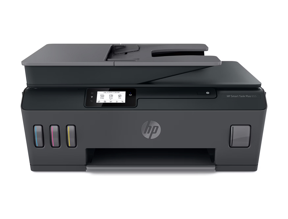 EQUIPO MULTIFUNCION HP SMART TANK 655 TINTA COLOR A4 11 PPM NEGRO/5 PPM COLOR ESCANER COPIA IMPRESORA FAX WIFI