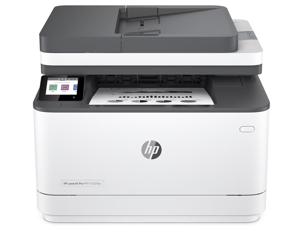 EQUIPO MULTIFUNCION HP PRO MFP 3120FDW LASER MONOCROMO A4 33 PPM ESCANER COPIA IMPRESORA FAX WIFI