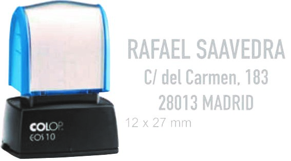 SELLO PERSONALIZABLE COLOP EOS 10